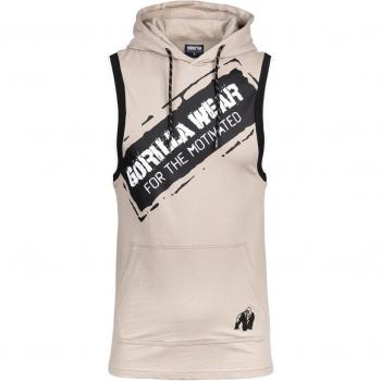Gorilla Wear Loretto Hooded Tank Top Beige