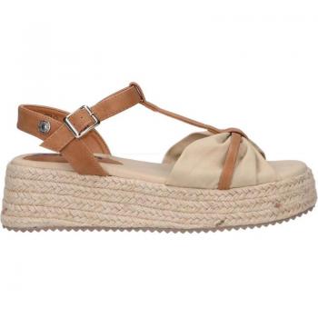 Sandalias de Mujer REFRESH 170864 TEXTIL COMBINADO BEIGE