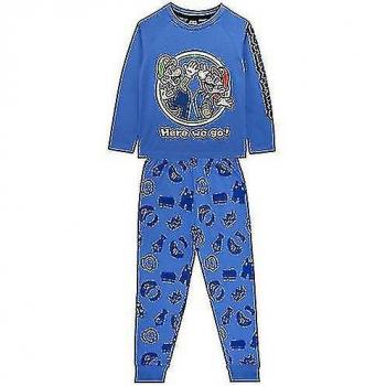 Conjunto de pijama Super Mario Boys Luigi Azul/Verde/Blanco 9-10 años