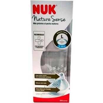 NUK Nature Sense - Biberón pp 6-18 L, 260 ml