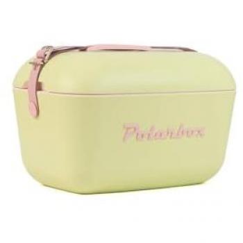 Nevera portátil Retro Vintage 20L Nude/Marrón para Camping y Playa con Asa Malva Polarbox