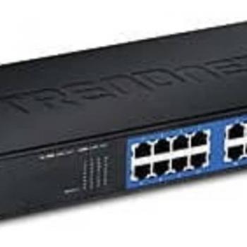 TRENDnet 16-Port Gigabit Ethernet Switch, Rack-Mountable, GREENnet (TEG-S16g)
