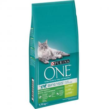 Purina ONE Bifensis Indoor Formula pienso para gatos de interior - Pack doble 2 x 9,75 kg