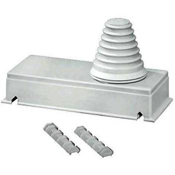 Hensel FP FG 272 Plastic Flange for Enclosure, Dimensions 110 mm x 50 mm