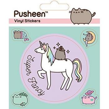 Conjunto de Pegatinas Pusheen Mythical - Vinilos adhesivos con diseño mágico, multicolor, 10 x 12,5 cm