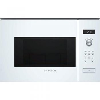 Bosch Serie 6 BFL524MW0 Built-in Microwave Oven, 20L Capacity, 800W Power, White