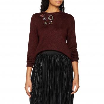 Only Onlbaku L/s Pullover Knt, suéter para Mujer, Rojo