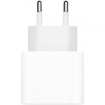 Apple Adaptador de corriente USB-C de 20 W para iPhone, iPad, Watch y AirPods en color blanco