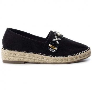 Zapato de mujer refresh plano yute negro