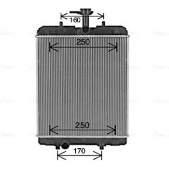 Radiador de enfriamiento de motor AVA COOLING TO2764