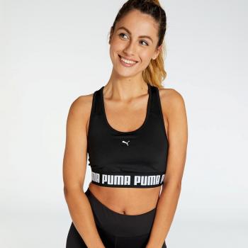 Sujetador Deportivo Puma Mid Impact Strong para Mujer en Negro