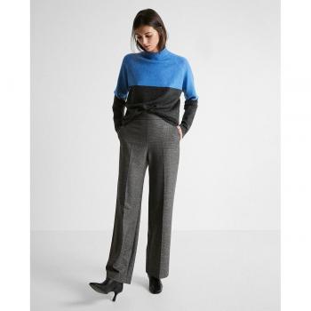 Pantalón jacquard con nervio central para mujer