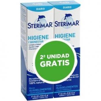 Sterimar Higiene y Bienestar Spray Dúo 2x100ml - Pack 2 unidades de 100ml con 1 unidad gratis