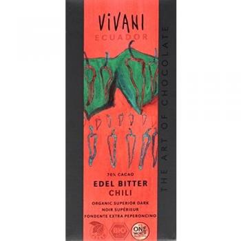 Vivani Superior Dark Chili Chocolate 100 g