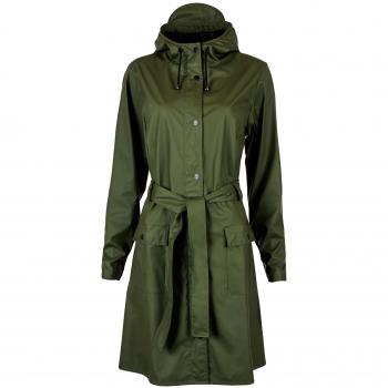 RAINS Curve Jacket Chaqueta, Mujer, Green, L/XL