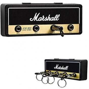 JCM800 colgador llaves, Jack II Rack 2.0 Gancho para llavero de guitarra Montaje en pared con 4 llaveros de enchufe de guitarra