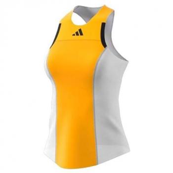 adidas Pro Camiseta De Tirantes Mujeres - Naranja, Blanco