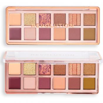 Revolution - Paleta de sombras The Eternal Icon Green, 12 tonos combinables, acabados cremosos, mates y brillantes