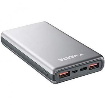 Powerbank Varta Fast Energy 15000 mAh, 5V, Li-Polymer, Gris, 2 x USB Tipo A