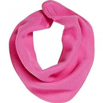 Bufanda triangular de forro polar unisex para bebé en color rosa, talla única
