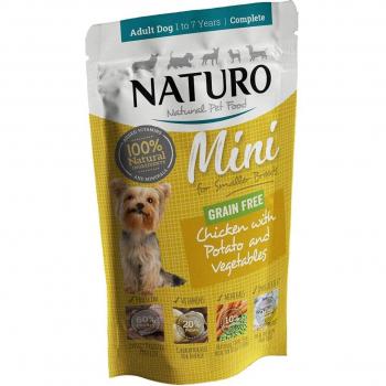 Naturo Comida Húmeda Grain Free de Pollo y Patatas para Perros Adultos de Raza Pequeña - 150 g