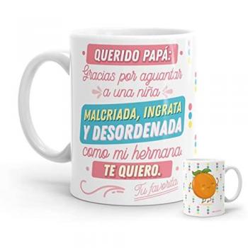 Taza Original Papá, Gracias por Aguantar - Resistente al Microondas y Lavavajillas
