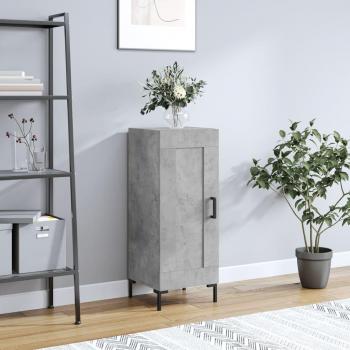 Aparador de hormigón gris 34,5x34x90 cm madera multicapa