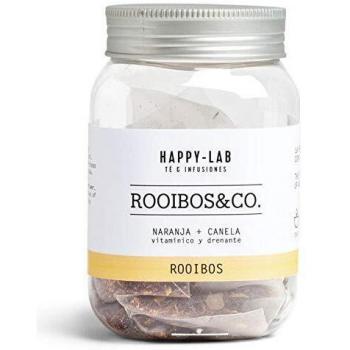 Happy-Lab: Té Rooibos con Canela. Sin Cafeina - Rooibos&Co: 14 Pirámides