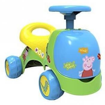 Chicos-Chicos-2en1 53 cm x 32 cm Chicos-2en1 Correpasillos y Andador Peppa Pig. con cajones guardaobjetos. A Partir de 10 Meses. Medidas, Multicolor, 53 cm x 32 cm x 36 cm