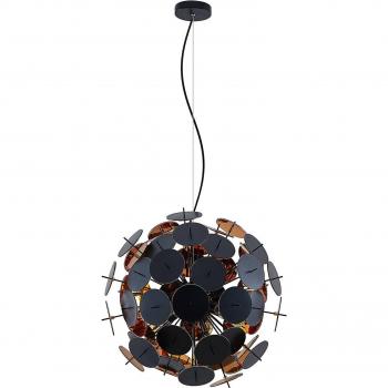Lámpara colgante Noctavi moderna en negro de metal con 6 llamas E14 para salón y comedor de Lucande