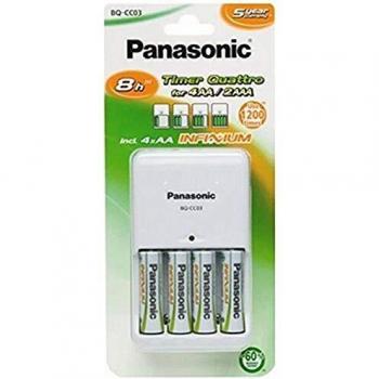 Panasonic BQ-CC17 Indoor battery charger Color blanco - Cargador