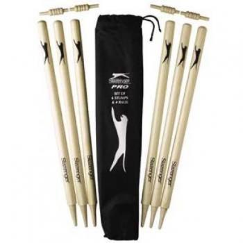 Slazenger  pro críquet stumps cream /,mens negro/crema para hombre
