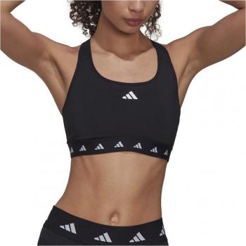 Sujetador Deportivo Adidas Power Medium-Support Tech-Fit Mujeres - Negro