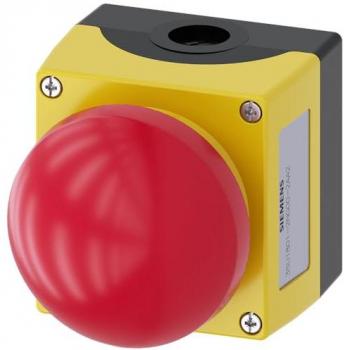 SIRIUS ACT Control Device Combination 3SU1801-2NG00-2AA2 with Coarse-Handed Pushbutton, Red/Yellow