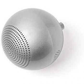 Lexon Balle Bluetooth Speaker - Compact Spherical Design, 7 Hours Battery Life, Wireless, Gray