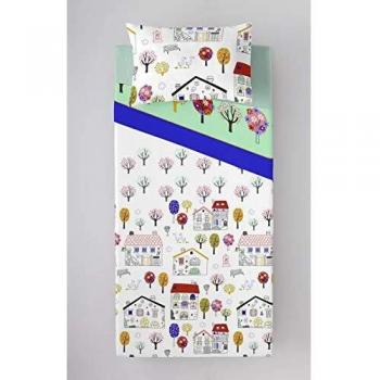 Icehome S2801087 Juego de Sábanas Garden House, Cama de 90, Multicolor, 160 x 270 cm