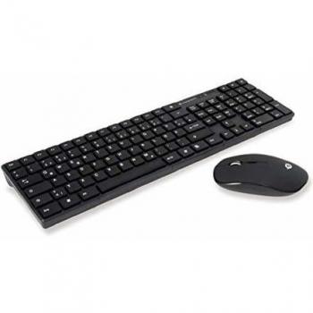 Pack Teclado y Ratón Inalámbricos Conceptronic Orazio QWERTY Alemán Negro