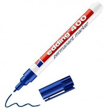 Marcador Permanente Edding 400 Conico Azul