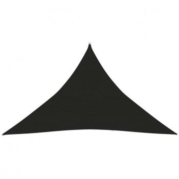 Toldo de vela negro HDPE 160 g/m² 5x5x6 m