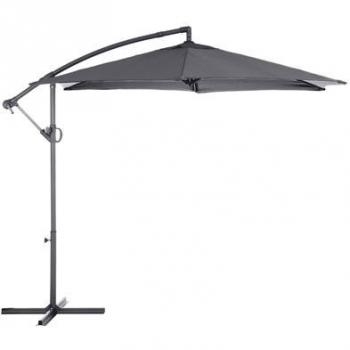 Parasol aluminio excéntrico antracita 3 m