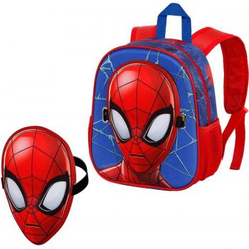 Mochila Mask Spiderman Badoom Marvel Karactermania Rojo/Azul