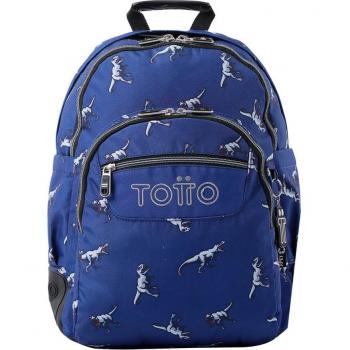 Mochila Totto Rayol colección T-Rex Azul