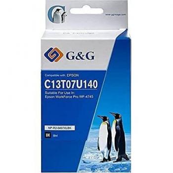 Cartucho de tinta genérico G&G Epson 407 Negro - Reemplaza C13T07U140