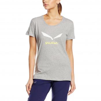 Salewa Solidlogo 2 CO W S/S Tee Camiseta de Manga Corta, Mujer, Gris