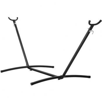 VEVOR Heavy-Duty Portable Hammock Stand for 2 Persons, 450lbs Capacity, Adjustable Hooks, Fits 9.5-12.6 ft Hammocks with Space-Saving Carry Bag