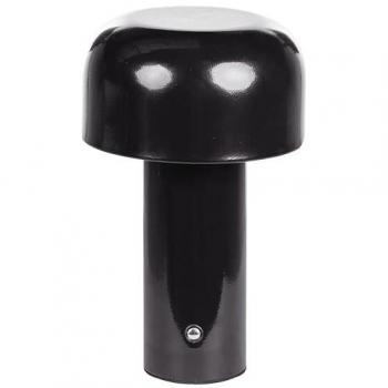 Lámpara de mesa moderna sin cable de hierro negro para interiores y exteriores Besos