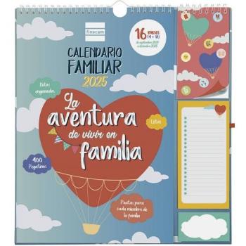 Calendario de Pared Plus 16 Meses 2024-2025 Familiar Septiembre 2024 - Diciembre 2025 (16 meses)