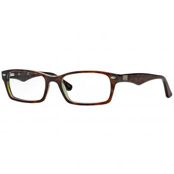 RAYBAN 0rx 5206 2445 52, Monturas de Gafas para Hombre, Havana/Green