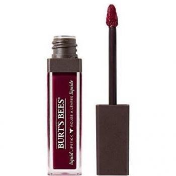 Burt's Bees Lápiz labial líquido de cobertura completa hidratante 100% natural, agua de vino, 5,95 g
