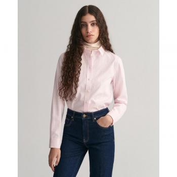 Camisa Regular Fit de popelina a cuadros Vichy rosa